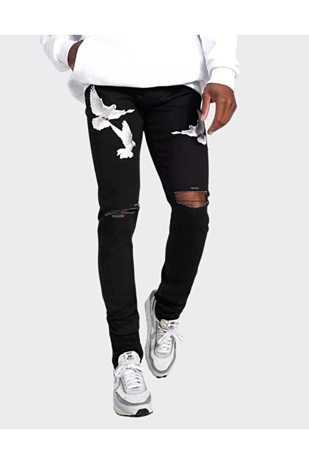 بنطال جينز نحيف للرجال من Premium Stacked Dove