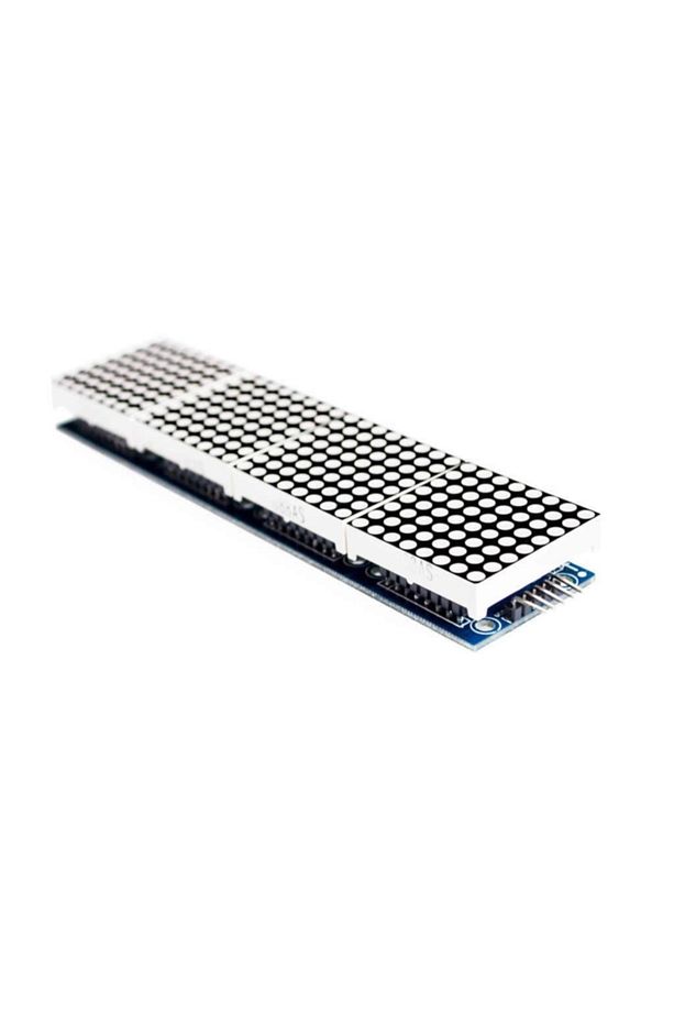 Max7219 4 Adet 8x8 64 Nokta Led Matrix Modül Dot Matrix 5v Ortak Katot Led Ekran Saat - 4