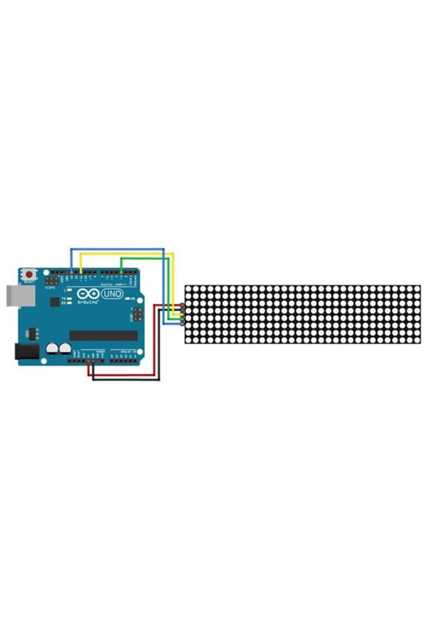 Max7219 4 Adet 8x8 64 Nokta Led Matrix Modül Dot Matrix 5v Ortak Katot Led Ekran Saat - 8