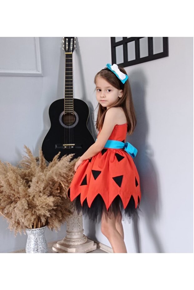 Taş Devri Çakıl Kız Elbise - 2