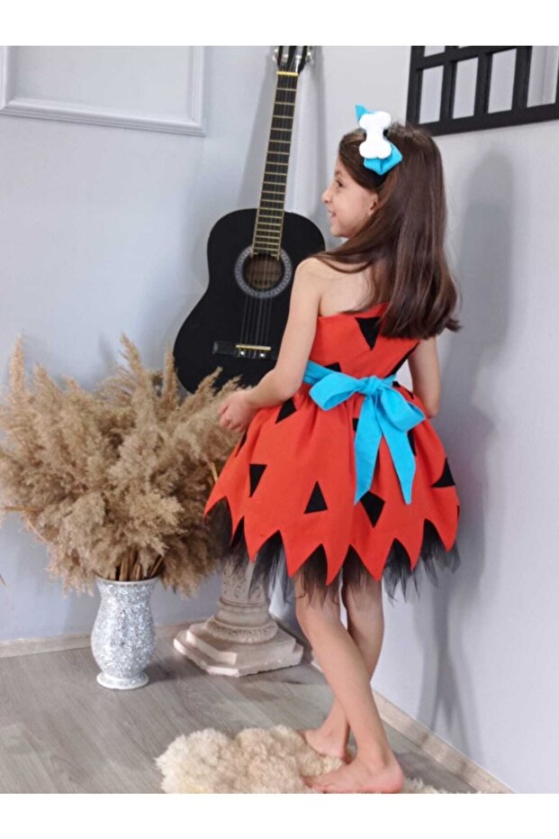 Taş Devri Çakıl Kız Elbise - 3