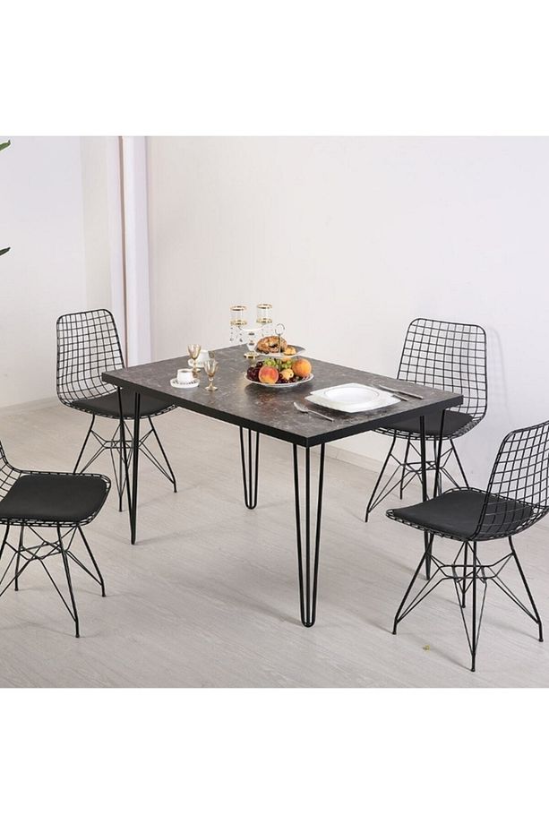 Metal Ayaklı 60x90 Cm Eclipse 2022(tek Masa) Mutfak Masası Balkon Masası Çalışma Masası - 1