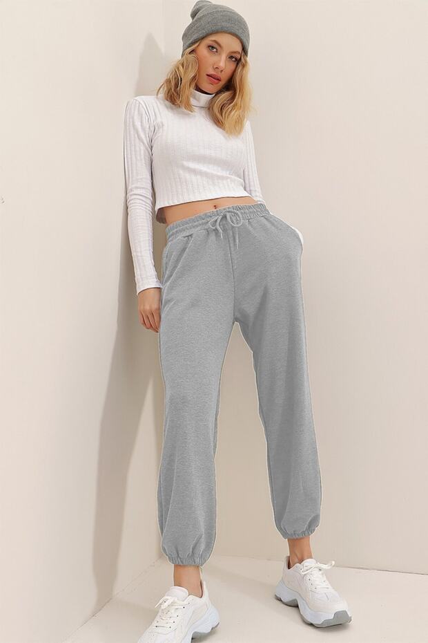 بنطال رياضي رمادي - 2