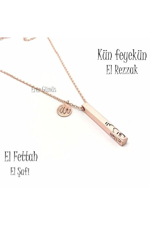 Gümüş Küp Model Künfeyekün Kolye Ks52y3 - 1