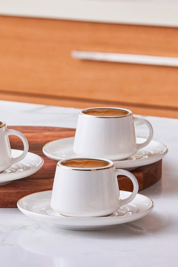 Bianca 6 Kişilik Kahve Fincanı Takımı 80 ml - 1