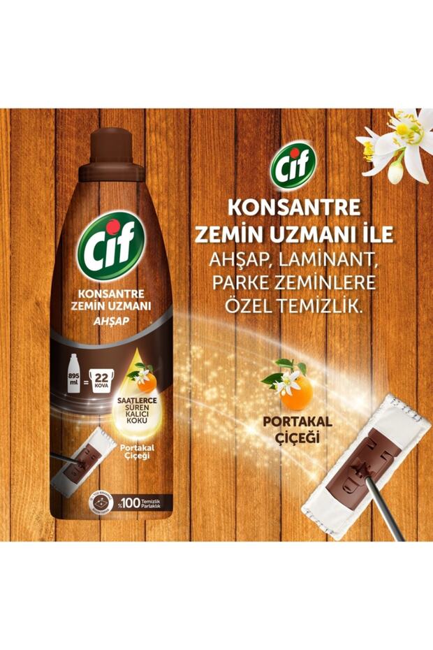 Konsantre Zemin Uzmanı Ahşap Portakal Çiçeği 895 ml - 2