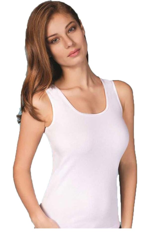 ملابس داخلية نسائية من الليكرا، قميص داخلي شفاف بحزام عريض، عبوة من 6 قطع