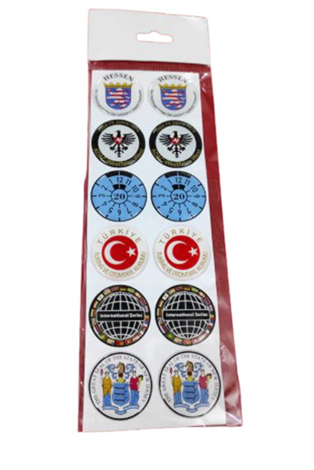 Drop Plate Scale Customs Scale 12-Piece Pair - Plate Scale Drop Label Set - Plate Scale Sticker