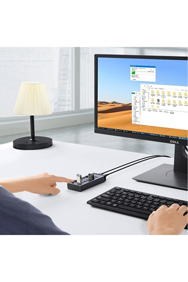 7 Portlu Usb 3.0 Hub Çoklayıcı Ve Şarj Istasyonu - 6