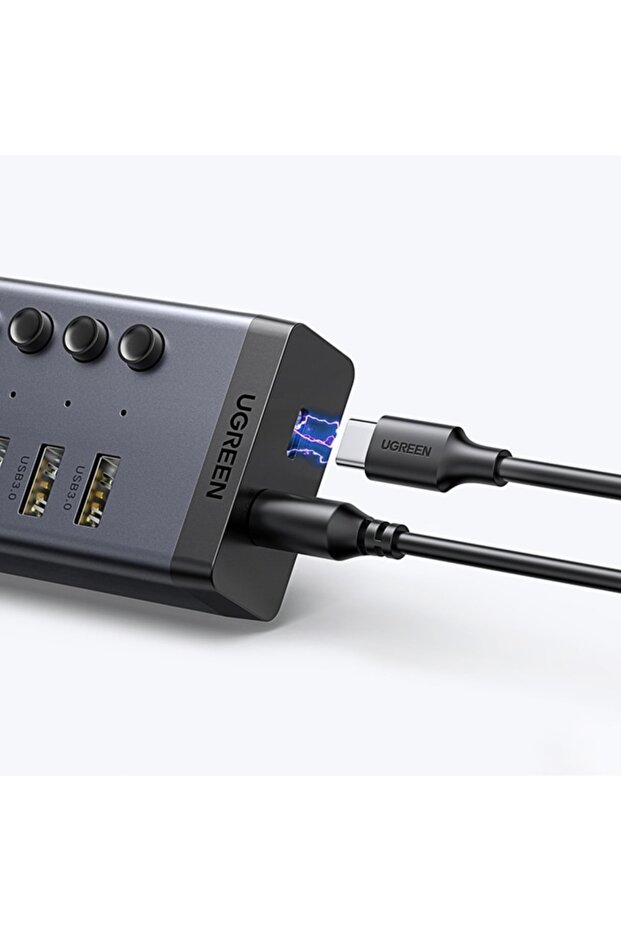 7 Portlu Usb 3.0 Hub Çoklayıcı Ve Şarj Istasyonu - 7