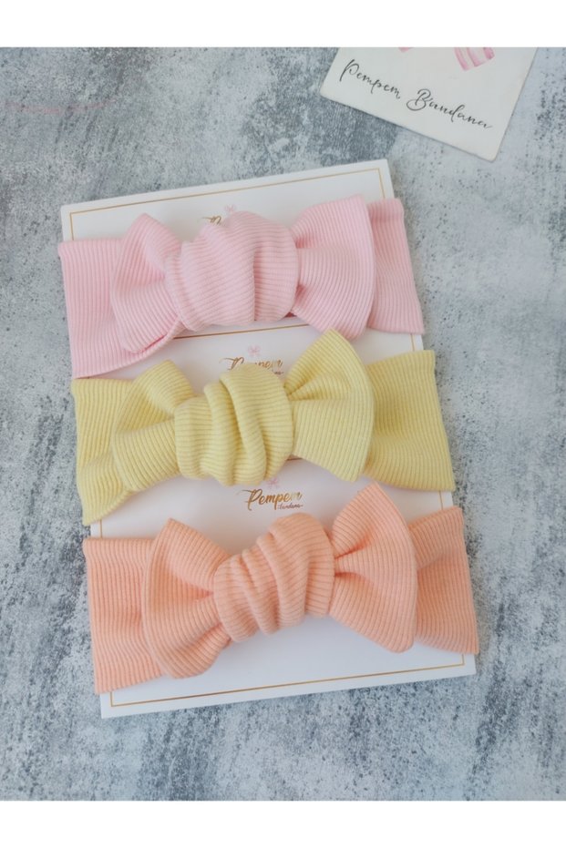 Baby Girl Triple Ribbed Bandana