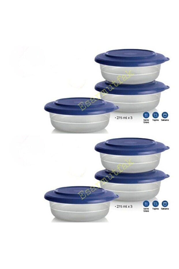 6lı Kristalin Kase Kahvaltılık 275ml - 1