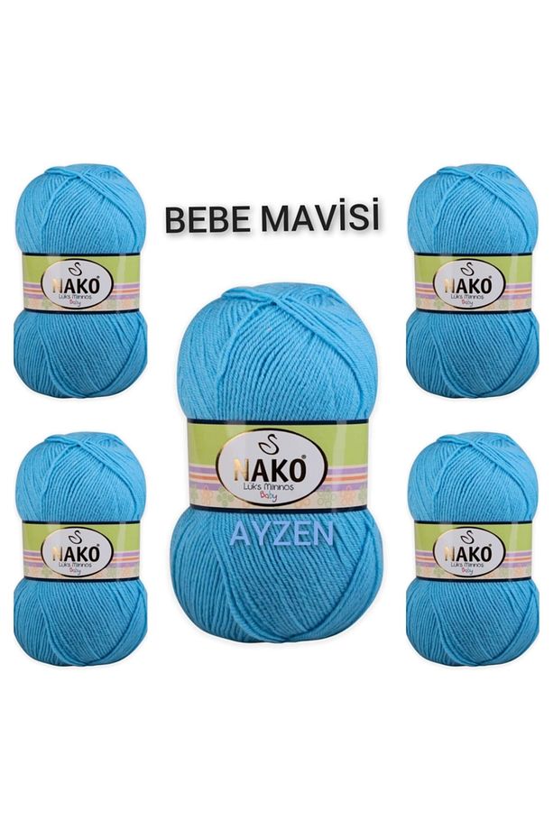 Lüks Minnoş El Örgü Ipi 5li Paket ( 100gr X 5 Adet) - 1