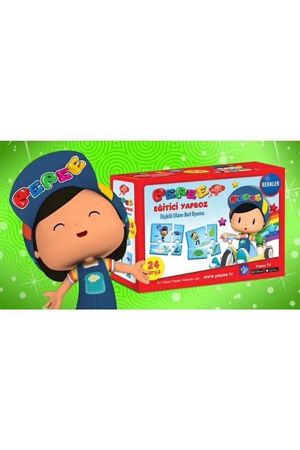 Pepee 2 Çeşit Eğitici Eğlenceli Yapboz Seti - 1