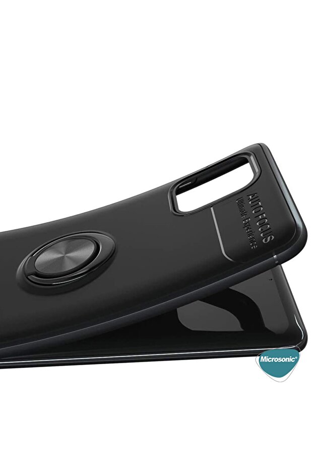 Galaxy Note 10 Lite Kılıf Kickstand Ring Holder Kırmızı - 4