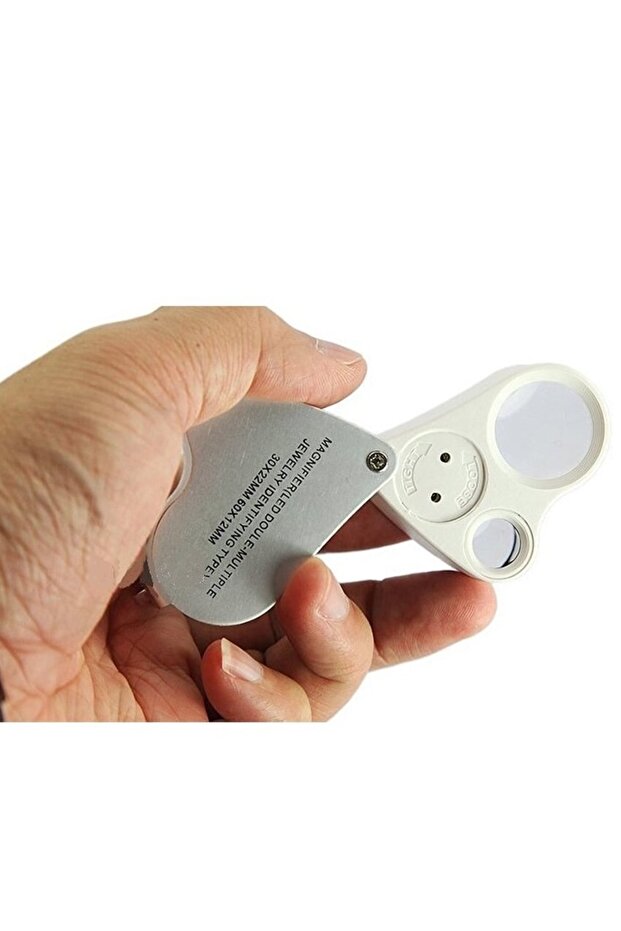 LED Mini Magnifier with Double Lenses