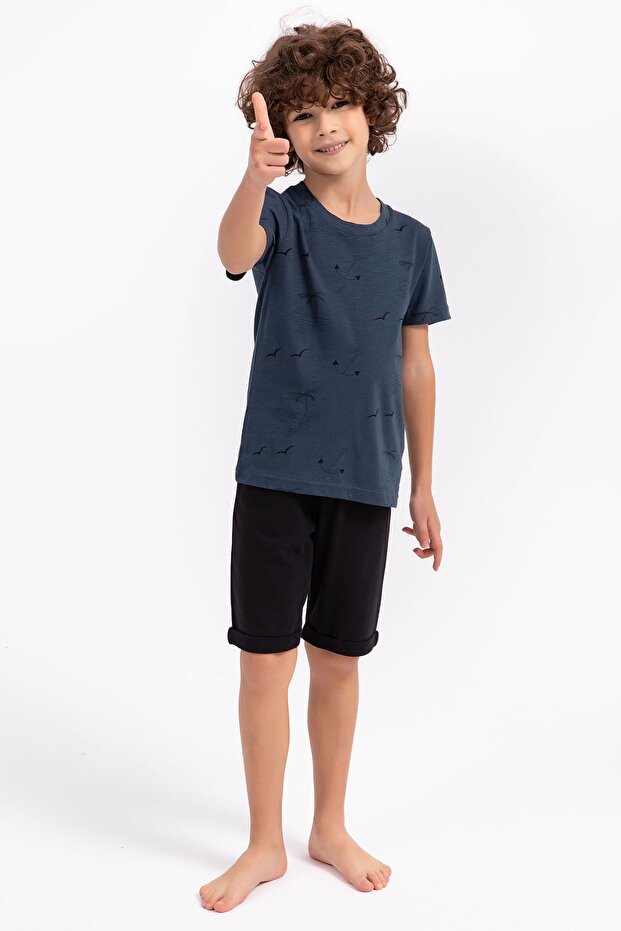 طقم بيجامة كابري للأولاد 2002-g - 1