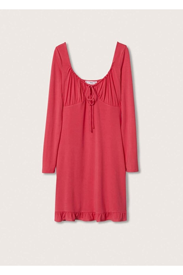 Beli Bağcıklı Elbise - 3