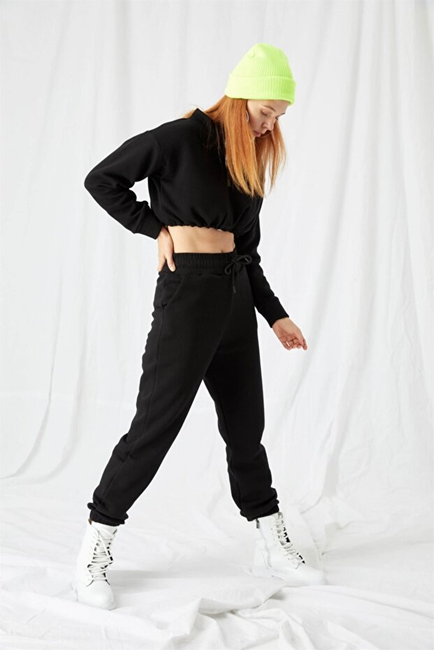Black Tracksuit Set - 2