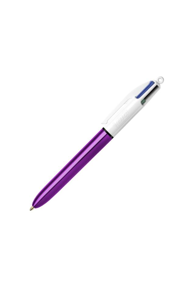 BİC 4 COLOR SHİNE METALLIC BODY BALL POINT 1.0 mm PURPLE