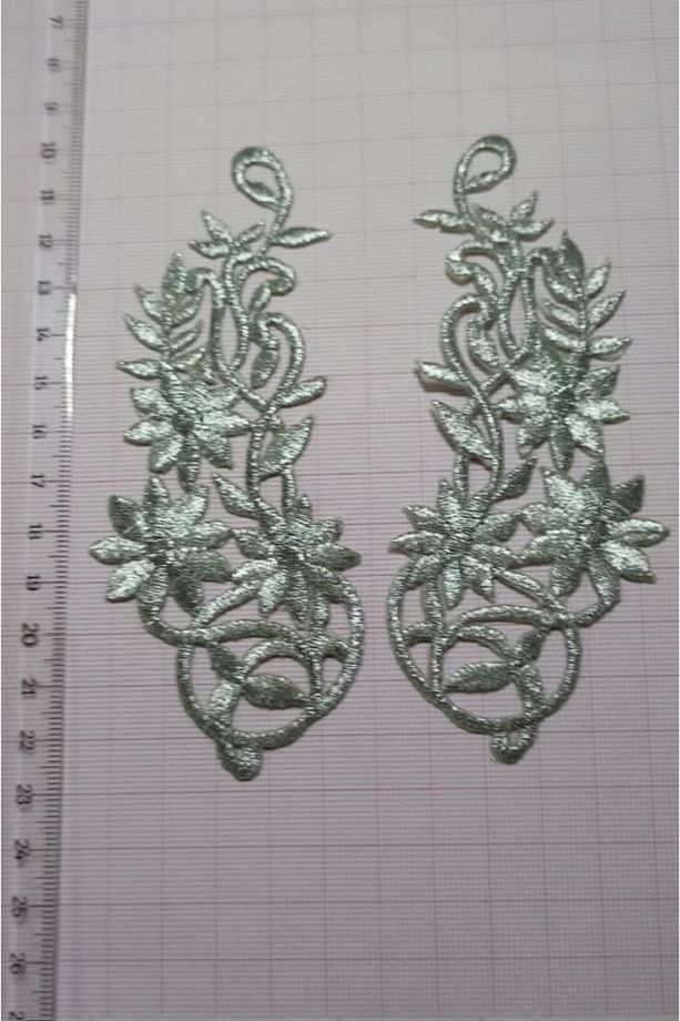 Ütü Ile Yapışan Arma - Patch - Yama Sim Nakış Modeli (12,5cm X 5cm) 2 Adet - 1
