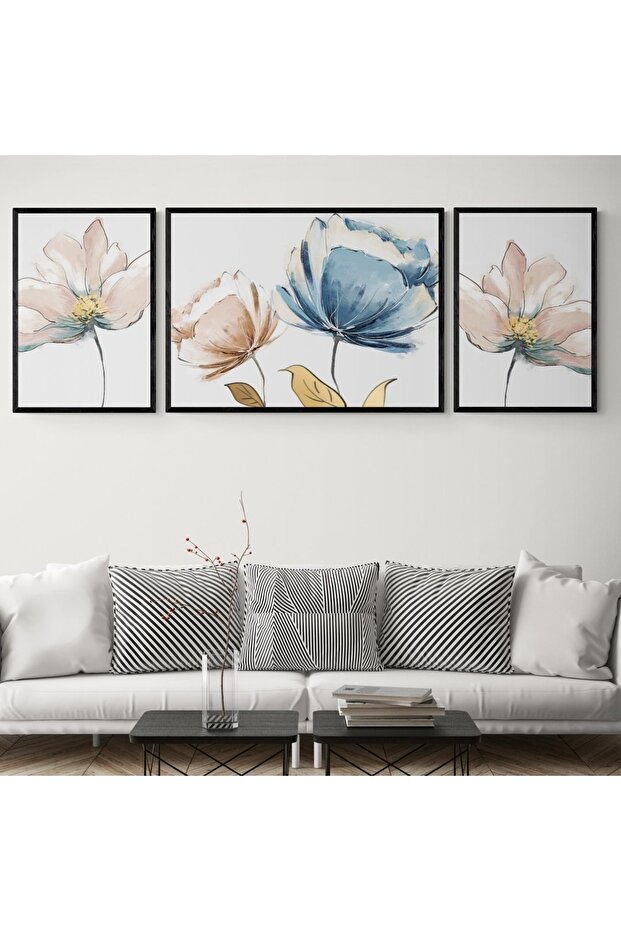 Çerçeveli Ahşap Tablo Seti - 3