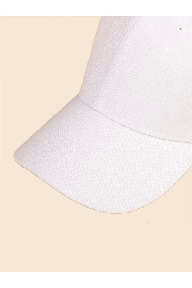 Unisex Basic Cap Beyaz - 4