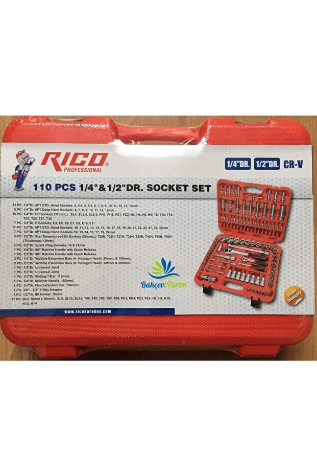Lokma Takımı 110 Parça 1/2"-1/4" 6 Köşe (lokma Set) - 2