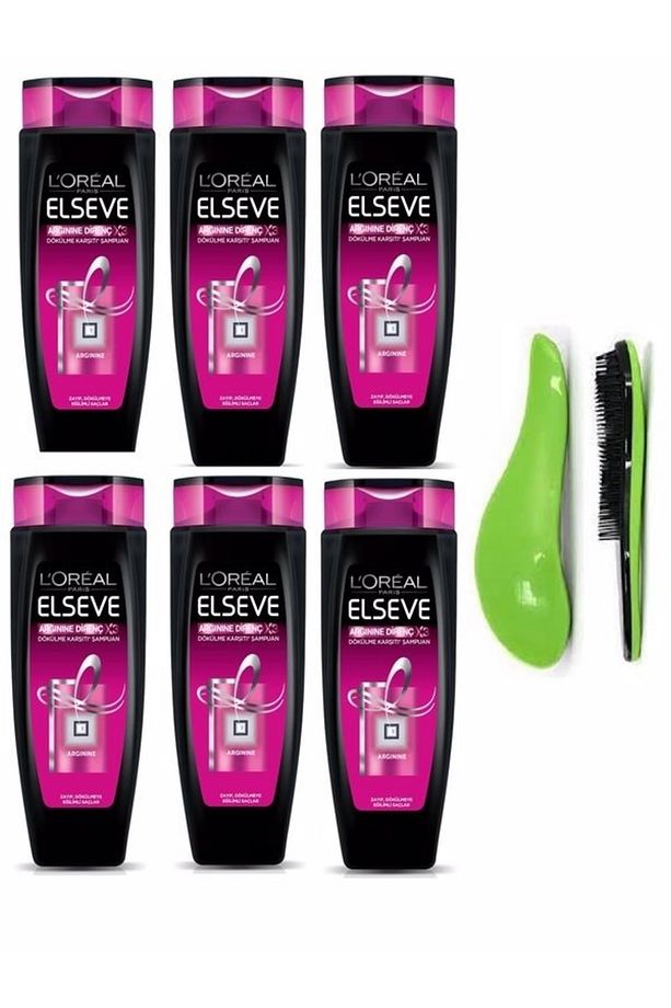 Loreal Paris Arginine Direnç X3 400 Ml Dökülme Karşıtı Şampuan X 6 Adet tarak - 1