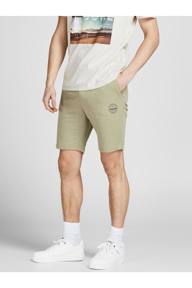 Jack Jones Tshark Sweat Short At Sn Erkek Bej Şort 12182595-06 - 4