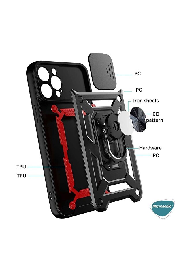 Xiaomi Redmi Note 10 Pro Kılıf Impact Resistant Siyah - 3