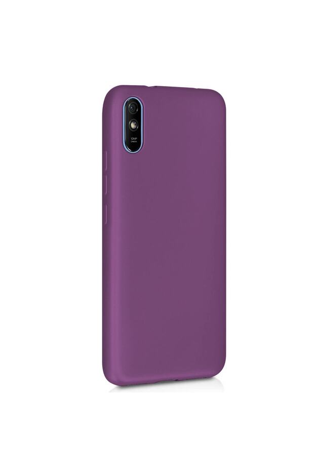 Matte Silicone Xiaomi Redmi 9a Kılıf Mor - 2