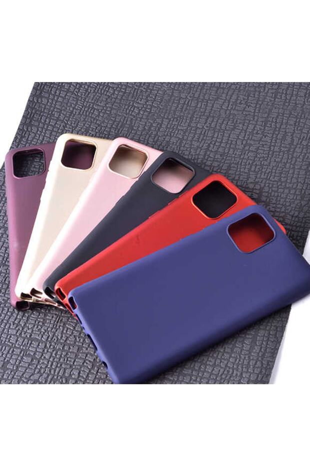 Matte Silicone Galaxy Note 10 Lite Kılıf Siyah - 5