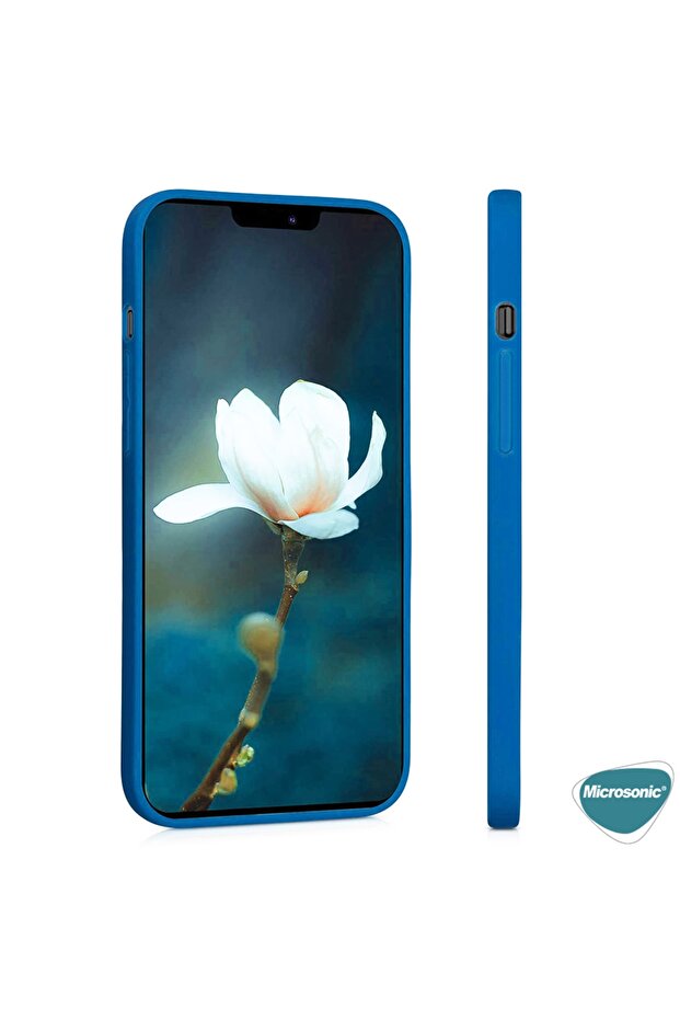 Matte Silicone Iphone 12 Mini Kılıf Mor - 5