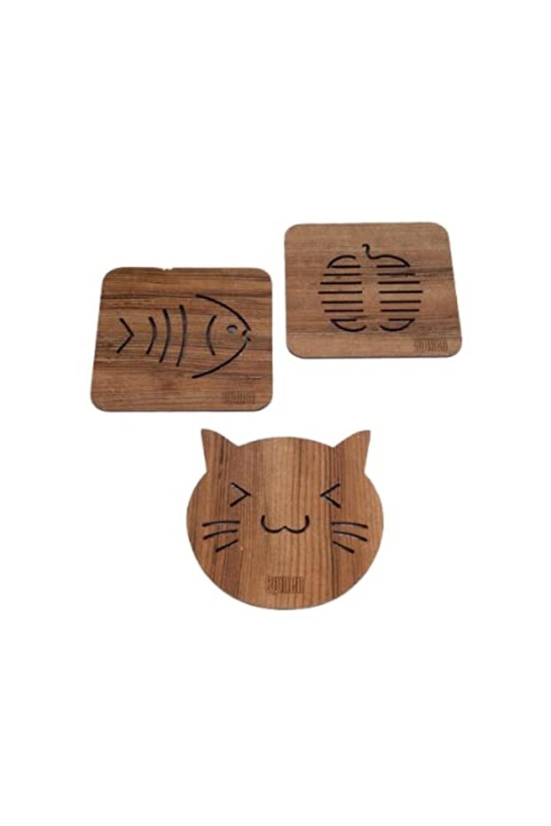 3 Lü Ahşap Nihale Seti - 1