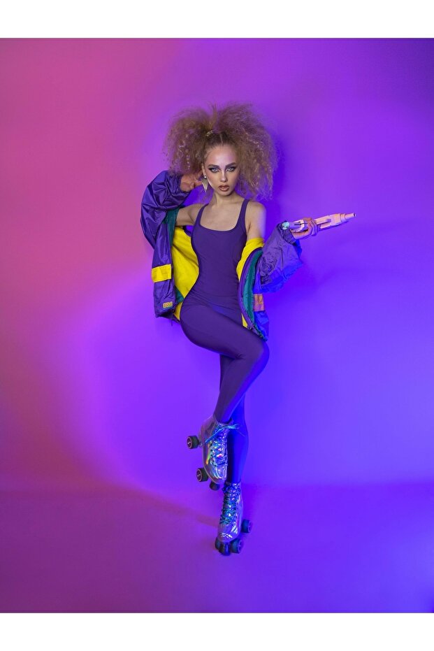 Mor Emma Yoga Tulumu - 3