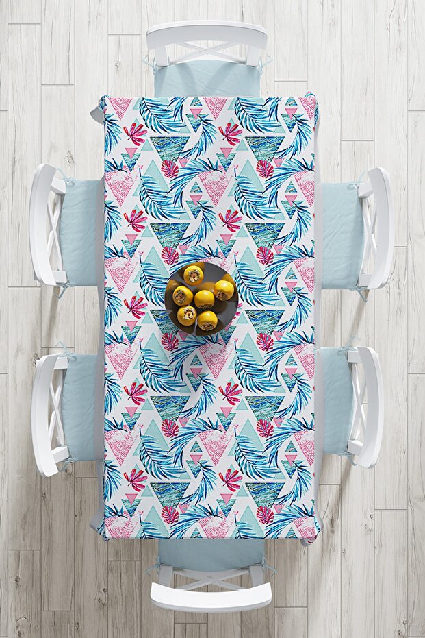 Geometric Patterned Digital Printed Tablecloth - 2