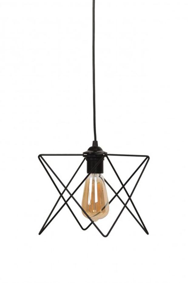 Orion Dekoratif Rustik Tekli Tel Avize - 2