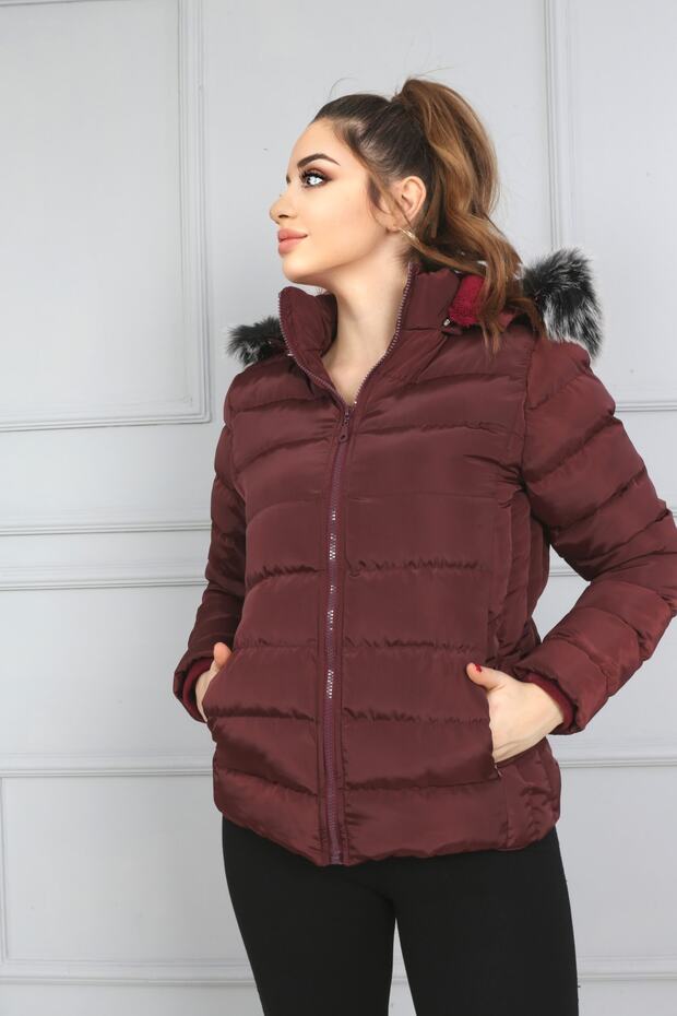 Kadın Bordo Mont - 2