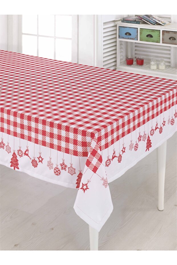 Dgms53 Yavruağzı Christmas Tablecloth