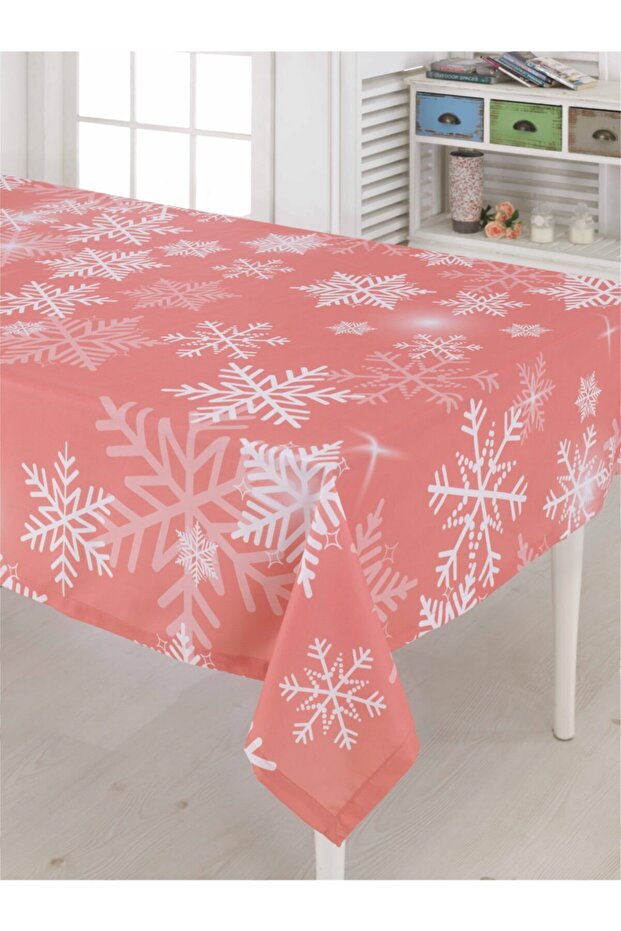 3-D Christmas Snowflake Tablecloth