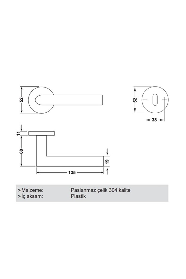 Siyah Oda Werner Kapı Kolu - 2