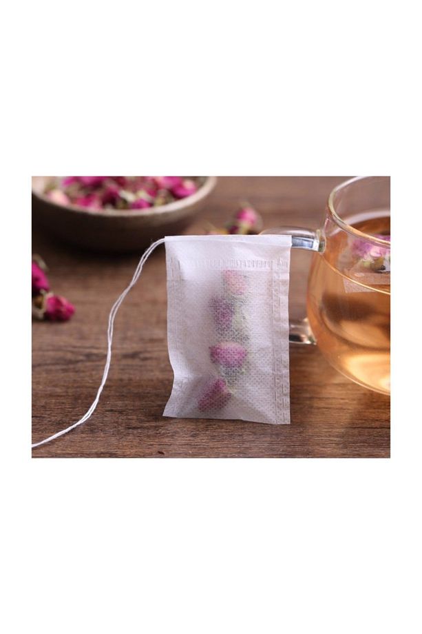 Sallama Çay Poşeti Boş Kokusuz 5.5x7 cm 100'lü Paket Filtre Kahve Poşeti - 1