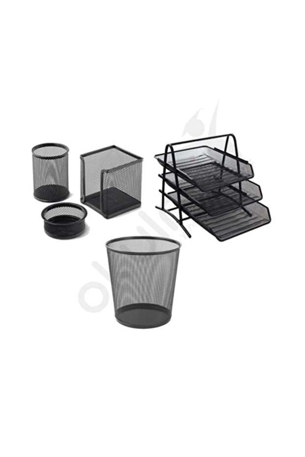 Stationery Office Set Metal 5 Pieces