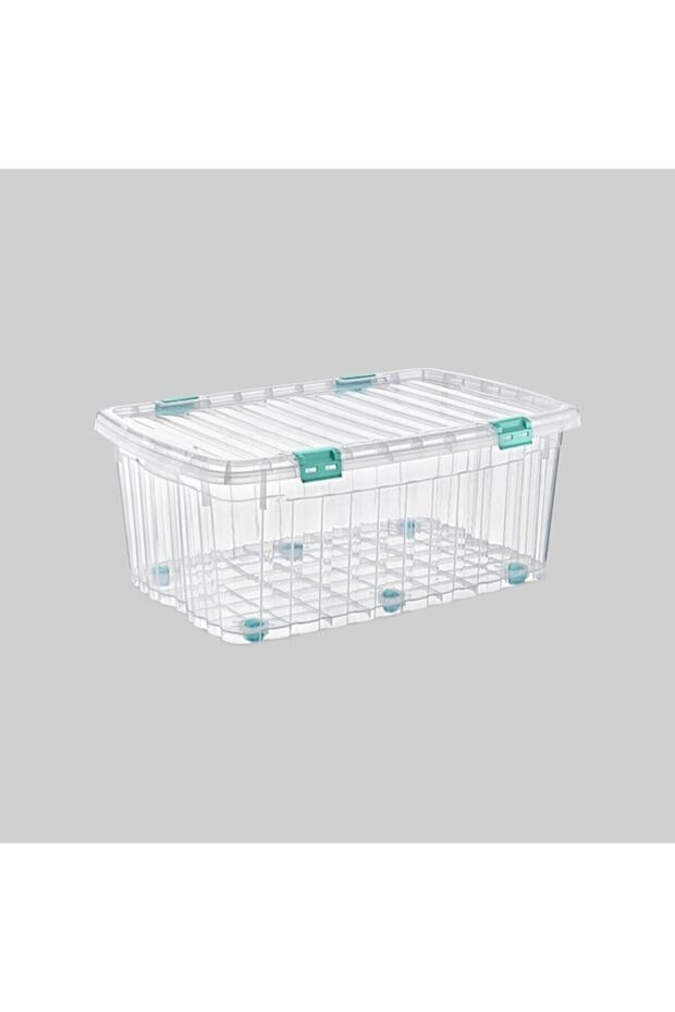 حاوية تخزين بولي تايم ميجا بعجلات Multibox 90 لتر E5 - 1