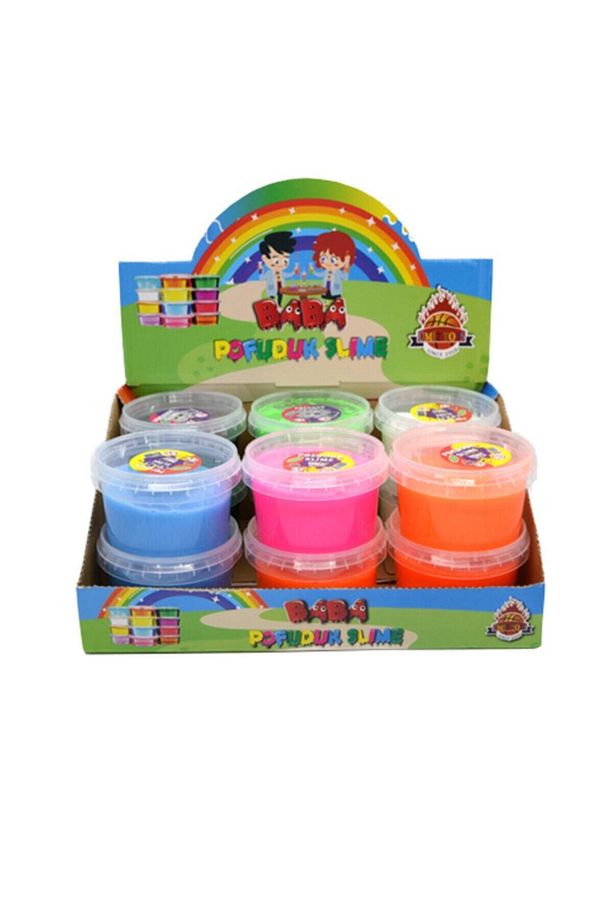 12 Adet Pofuduk Simli Slime - 1