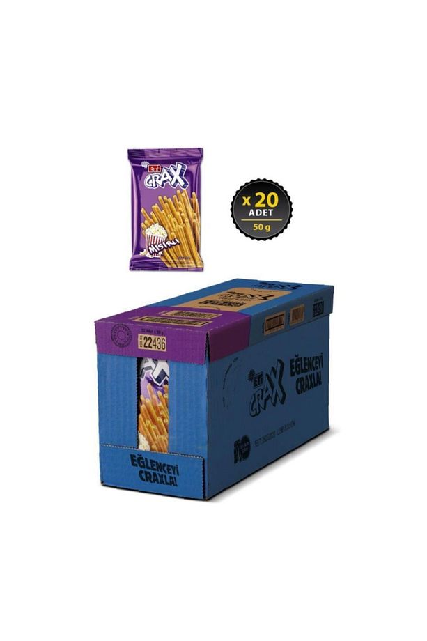 Crax Mısırlı Çubuk Kraker 50 g x 20 Adet - 2