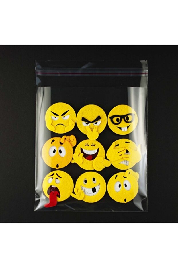 100 Adet 13x25 Opp Jelatin Bantlı Yapışkanlı Naylon Poşet - 4