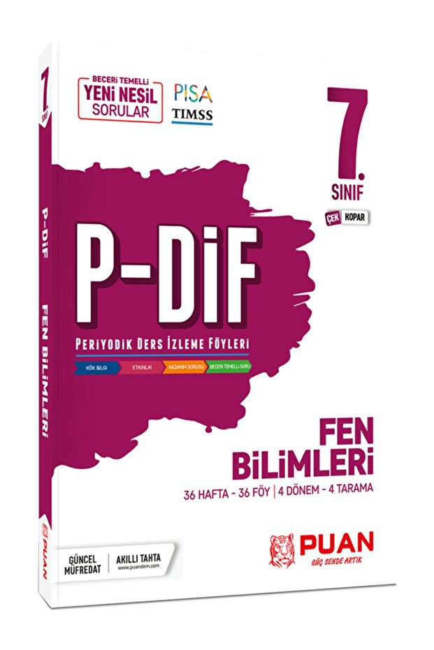 7. Sınıf Fen Bilimleri P-dif Konu Anlatım Föyleri - 1