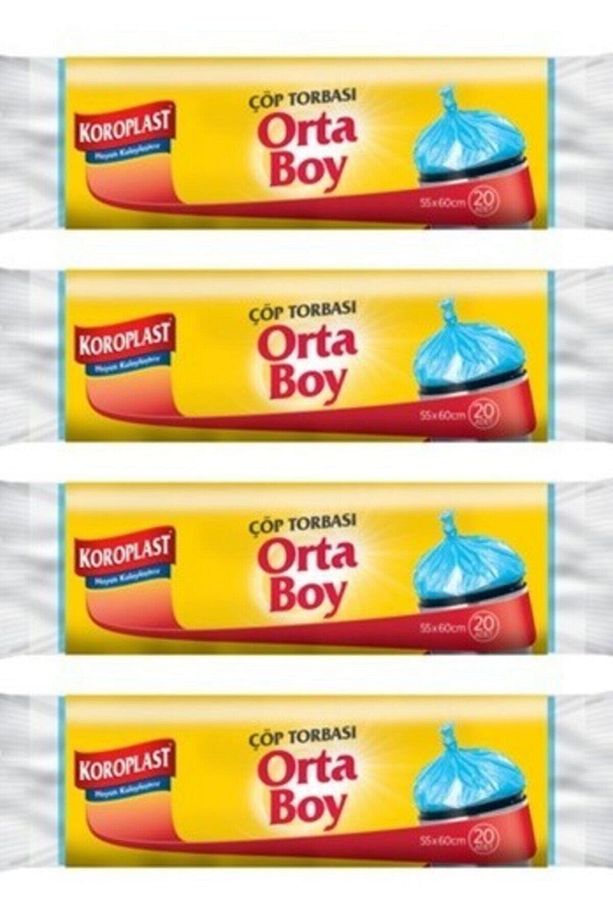 Güçlü Çöp Torbası Orta Boy 15 Adet 4lü - 1